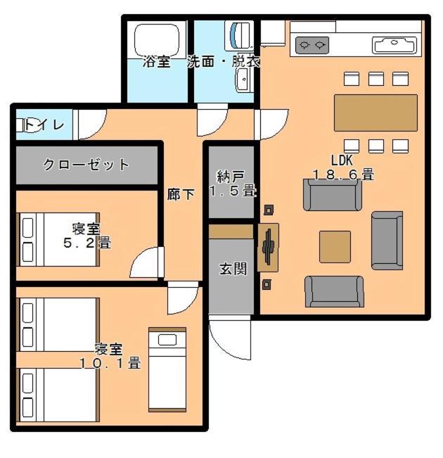 Villa ガナダン中央駅 3F 無料駐車場 Kagoshima Esterno foto